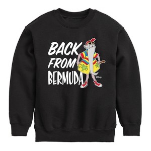 Boys' - Disney - Straight Outta Bermuda Graphic Long Sleeve Fleece Sweatshirt - 1 of 4