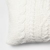 Oversized Cable Knit Chenille Throw Pillow - Threshold™ - image 3 of 3