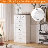 7 Drawers Rustic Dresser for Bedroom, Wood Modern Dresser Chest of Drawers Organizer Storage - 4 of 4
