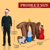 SEVOBAL Inflatable Holiday Decorations 7.5FT Christmas Inflatable Decoration Inflatable Nativity Scene with JOY Sign, Multicolored, 88.6"*29.5"*55.1" - 4 of 4