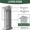 Dolonm Modern Pillar Plant Stand,Sturdy MDF for Indoor/Outdoor Use - 4 of 4