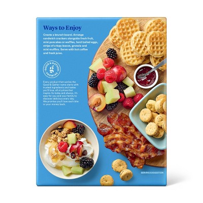 Mini Everything Bagel Sandwich Crackers - 7.05oz - Good & Gather™