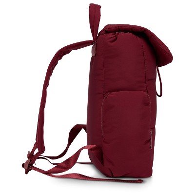 Bearpaw Women's Backpack - Puffy Quilted Top Open Backpack for Women, Bucket Bag for Work & Travel | Fits Most 15" Laptops, Burgundy — фото 2