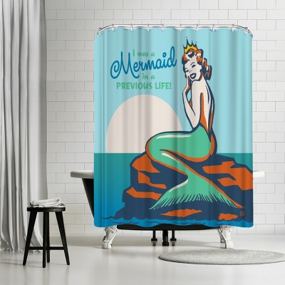 Americanflat Mermaid In A Previous Life Square by Anderson Design Group 71" x 74" Shower Curtain