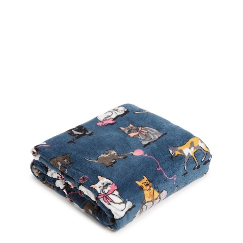 Vera Bradley Throw Blanket Holiday Cats popular 50