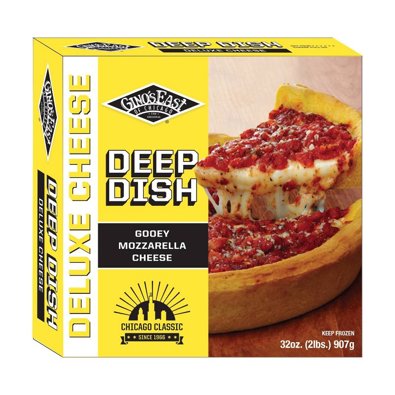 Gino's East Deep Dish Cheese Frozen Pizza - 32oz, 1 of 6