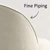 Modern Dining Chairs Set of 4 Upholstered Dining Chair with Castors Round Dining Room Chair Cushioned Backrest Dining Chair for Kitchen -Tanpinhause - 4 of 4