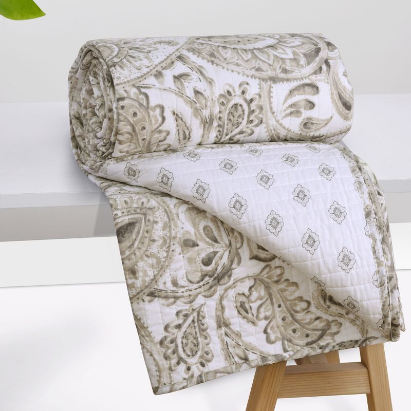 Fallon Paisley Quilted Throw - Levtex Home, 1 of 4