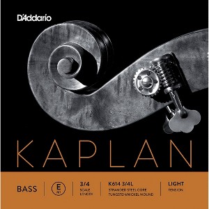 D'Addario Kaplan Series Double Bass E String 3/4 Size Light - 1 of 2
