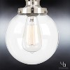 Urban Ambiance Luxury Vintage Pendant,  9-1/2"H x 6-7/8"W,  Polished Nickel Finish, UHP2640 - 4 of 4