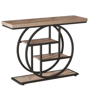 NicBex 31.49" H 4-Tier Console Table with Open Storage Shelves Sofa Table for Entryway Living Room - 1 of 4