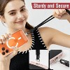 Vena Phone Lanyard Crossbody Phone Strap, Universal Cell Phone Lanyard Strap with Adjustable Lanyard for Phone Neck Holder for iPhone Android, Black - 4 of 4