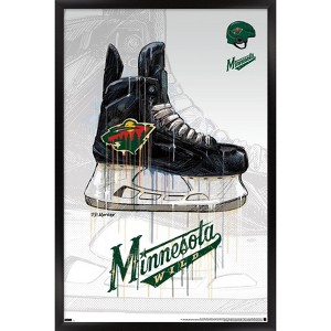 Trends International NHL Minnesota Wild - Drip Skate 21 Framed Wall Poster Prints - 1 of 4