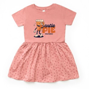 SmileyWorld Cutie Pie Pumpkin Pie - Toddler Graphic Dress and Infant Dress - 1 of 4