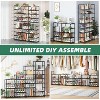 Simple Trending 8-Tier Shoe Rack Large Capacity 64 Pairs Tall Shoe Shelf, Sturdy Metal Shoe Organizer for Entryway, Closet, Bedroom, Black - 3 of 4