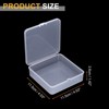 Unique Bargains Plastic Portable Beads Craft Hardware Jewelry Storage Boxes Clear 24 Pcs - 2 of 4