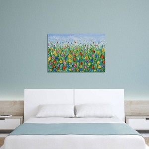 iCanvas Colorful Flower Field by Olga Tkachyk Canvas Print Wall Art - 1 of 3