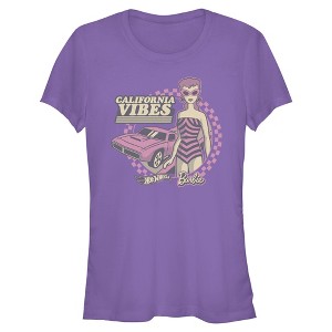 Juniors Mattel Hot Wheels and Barbie California Vibes T Shirt - 1 of 2