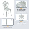CLIHOME Cast Aluminum Bistro Patio Chairs(Set of 2) - 3 of 4