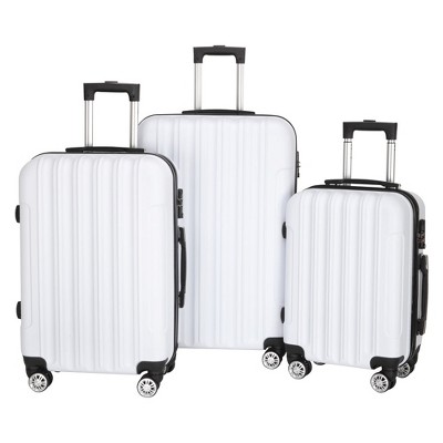 Hynes Eagle 3-in-1 Multifunctional Large Capacity Traveling Storage Suitcase White