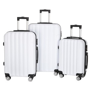 Hynes Eagle 3-in-1 Multifunctional Large Capacity Traveling Storage Suitcase White - 1 of 4