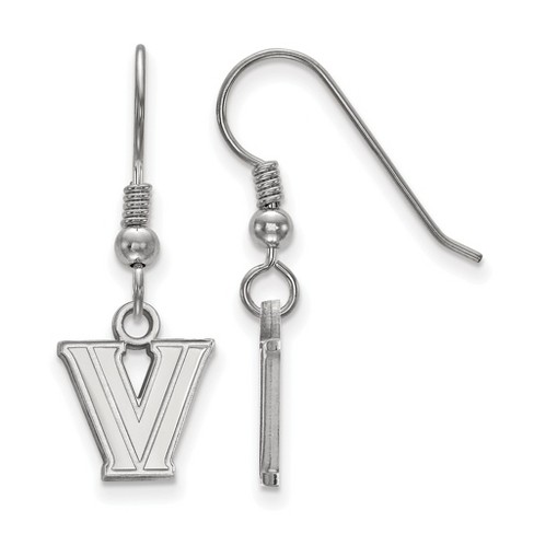 Black Bow Jewelry Sterling Silver Villanova Wildcats NCAA Dangle Earring - image 1 of 3