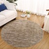 Washable Modern Solid Rug Non Slip Low Pile Rug Soft Contemporary Throw Floor Cover Foldable Indoor Carpet for Living Room Bedroom Playroom Nursery - 2 of 4