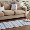 Design Imports Handloomed Slub Stripe - Stonewash Blue & White - 2 Ft 3 In X 6 Ft - 4 of 4