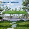 10x30 Heavy Duty Pop Up Canopy w/8 Sidewalls, Roller Bag & Full Kit (Anchors, Ropes, Stakes) - 3 Height Adjustable - 2 of 4