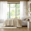 Solid Color Breathable Cooling Comforter, Ultra Soft Premium Cozy Textile Lightweight Reversible Bed Blanket for Hot Season, Linen, King/Cal King - 3 of 4