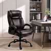 Vinsetto Big and Tall 400lbs Executive Office Chair, PU Leather Computer Desk Chair with High Back, Adjustable Height and Swivel Wheels - 2 of 4