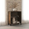 vidaXL Storage Cabinet Rustic brown Metal and MDF Medium Storage Cabinet - 2 of 4