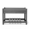 Hyleory 45 in. x 18 in. x 29 in. Outdoor Planter, 2-Tier HDPE Raised Garden Bed - 4 of 4