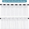 NICETOWN Linen Sheer Curtains 2 Panels Textured Semi Sheer Curtains Large Window Treatment for Living Room Bedroom Patio Door - 2 of 4