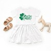 The Juniper Shop Lucky Vibes Clover Toddler Graphic Dress - 2 of 3