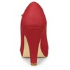 Allegra K Women's Round Toe Platform Ankle Strap Chunky Heel Pumps - 3 of 4