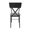 Simple Relax Fabric Upholstered Armless Chair in Antique Oak and Sandy Gray - 3 of 4