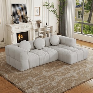MAYEERTY 103" Modular Sectional - Right Recliner, Free Combo - Apartment Friendly - 1 of 4