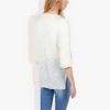 Anna-Kaci Women's Lightweight Long Sleeve Knit Top with Notch Neck and Rolled Cuffs - image 2 of 4