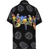 LA LEELA Mens Hawaiian Shirts Short Sleeve Button Down Shirt Men's Party Shirts Casual Holiday Island Shirts for Men XS Monstera Leaf Parrot, Black - 2 of 4