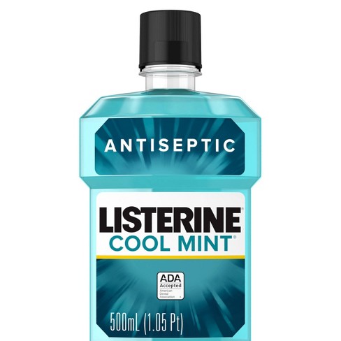 Listerine Ultraclean Antiseptic Mouthwash, Oral Care for Gingivitis, Cool  Mint, 500 mL