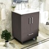 Hyleory 25" Modern Bathroom Vanity With Ceramic Basin, Undermount Sink Cabinet, Free Standing Storage Cabinet With Sink Combo Set - 4 of 4