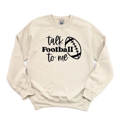 Simply Sage Market Women's Graphic Sweatshirt Talk Football To Me Ball
