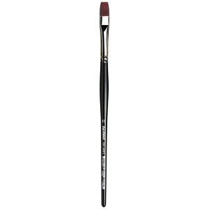 da Vinci TOP-ACRYL Bright Red-Brown Brush, Synthetic, Acrylic & Oil, Flat, Series 7185K, Size 12 - 1 of 3