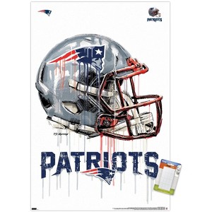 Trends International NFL New England Patriots - Drip Helmet 20 Unframed Wall Poster Prints - 1 of 4