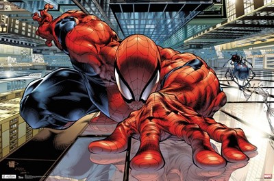 Trends International 24X36 Marvel Comics Spider-Man - Wall Crawler Framed Wall Poster Prints