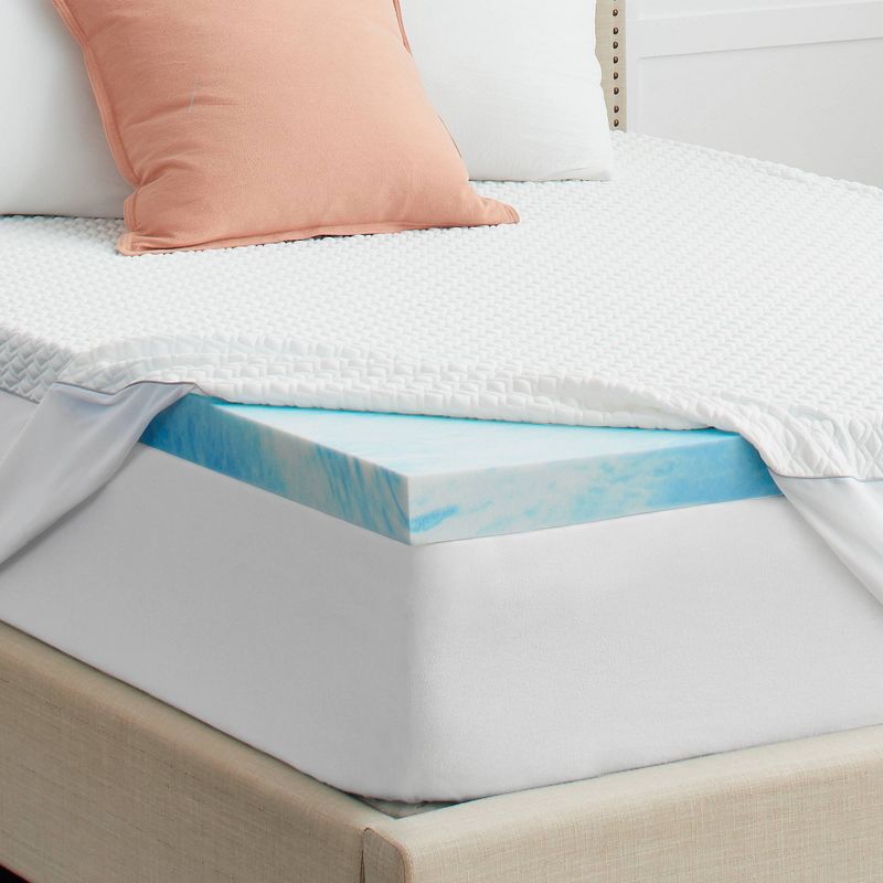 Sealy SealyChill 3" Memory Foam Mattress Topper with Cover, 3 of 8