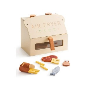 ROBOTIME Play Food and Toy Kitchens, Play Kitchen Playset with Accessories, Pretend Cooking Food Toys for Role Play, Beige, 10.43"*6.5"*8.66" - 1 of 4