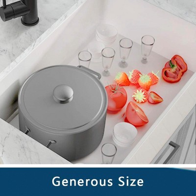 White Fireclay Single Bowl Farmhouse Kitchen Sink