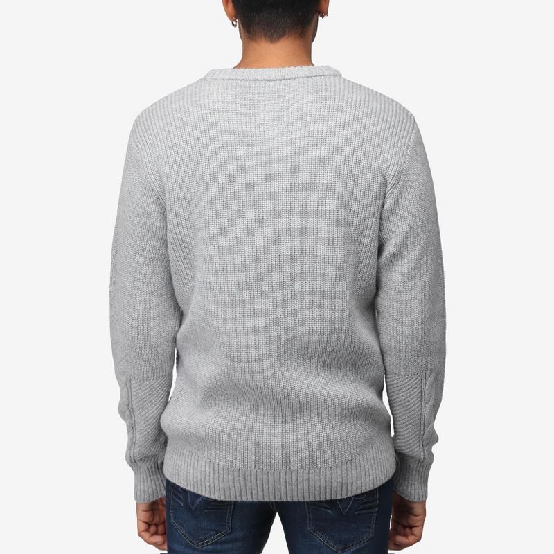 X RAY Men's Crewneck Mixed Texture Sweater, 2 of 6